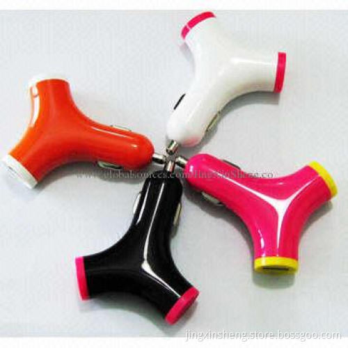 2.3A Mini Car Charger with Multicolor Ring